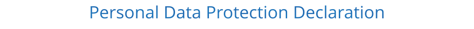 Personal Data Protection Declaration